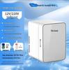 Xiaxin 8L Dual-Use Car & Home Mini Fridge with Semiconductor Cooling for Dorms, Masks, and Medicine.