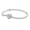 Moments Sterling Silber Signature Armband mit 14K Goldverschluss 590741CZ