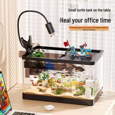 Acrylic Desktop Turtle Aquarium with Filter System