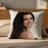 Cushion Cover Cushion Cover, Soft Washable Linen Pillowcase, Multi-Scene For Sofa, Bedroom And Office. S-Anne Hathaway