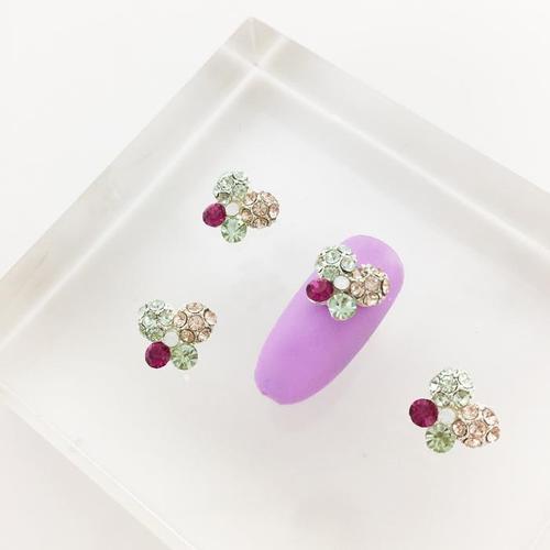 

P179 Nail Parts Colorful Butterfly 1 Piece Cubic Metal Art (S8499579)