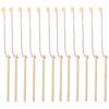 12pcs / Wooden Magnetism Fishing Poles Wood Fishing Rod Early Educationaltoys Kindergarten Kids Puzzle Toys 15cm