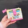 Kawaii Dachshund Embroidery Coin Bag Cute Cartoon Pu Leather Wallet Ins Style Card Bag Small Money Change Pouch Gifts