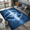 Tappeto Tappeto 3D SPN Supernatural Sign Dean Sam per Soggiorno Camera da Letto Casa Decorazione Divano, Tappeto Area Giochi Bambini Tappetino Antiscivolo