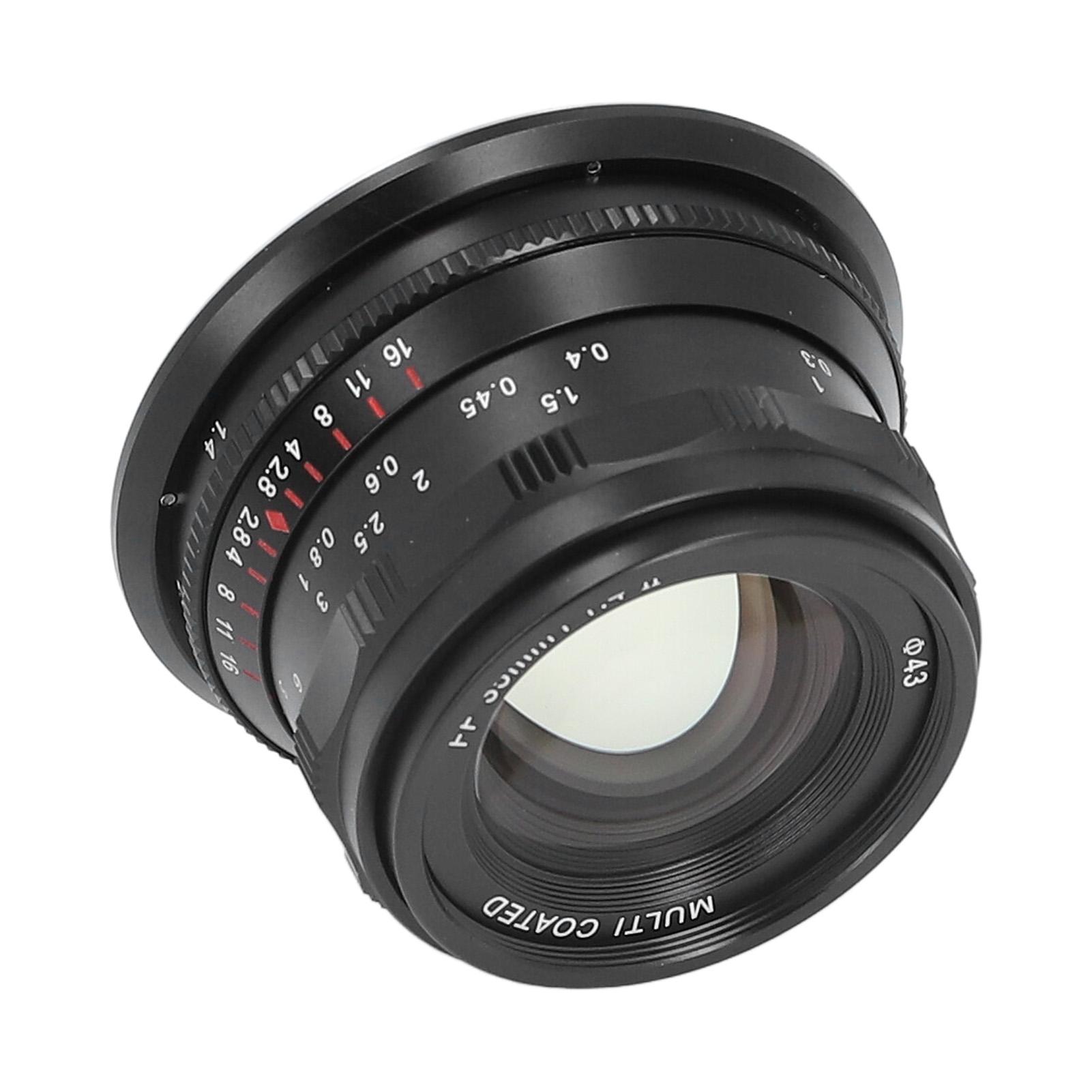 Obiektyw do aparatu 35mm F1.4 II Pełnoklatkowy Stałoogniskowy Zamiennik dla aparatów z mocowaniem RF EOSR RP Ra R5 R6 R3 R5C R7 R10 czarny