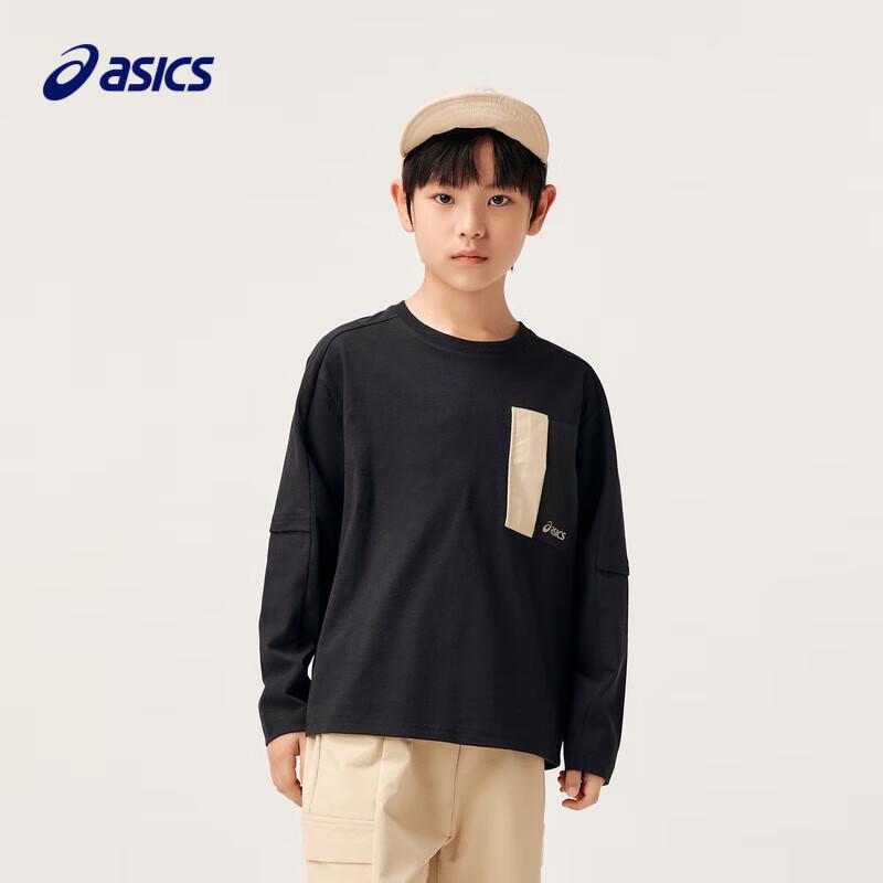 Asics Kids Unisex Long-Sleeve Cotton Blend Graphic T-Shirt