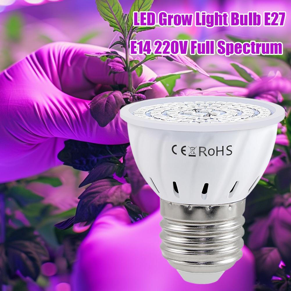 LED Grow Light Bulb E27 E14 220V Full Spectrum Grow Light Phyto Light Plant Growth Lamp Hydroponic Growth Light New