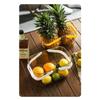 Clear Portable Drain Basket With Soft Handle Food-Grade Storage Basket For Kitchen, Picnic, Fruit & Bathroom Toiletries