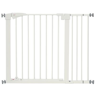 Safety Gate for Dogs Pets No Drilling with Automatic Closing Width 76-103 Cm White