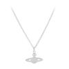Vivienne WeStwood Women S Mini Bath Relief Silver Necklace 63020086 P116