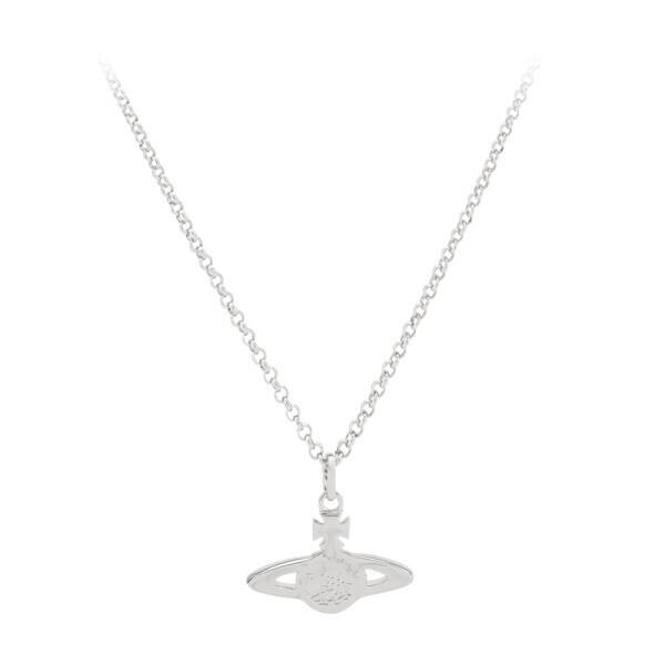 Vivienne WeStwood Women S Mini Bath Relief Silver Necklace 63020086 P116