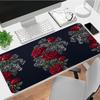 Roses Xl Gaming Mouse Pad Nonslip Rubber Base Stitched Edge Waterproof Desk Mat For Pc Laptop Gamer Office Computer Accessories C927562