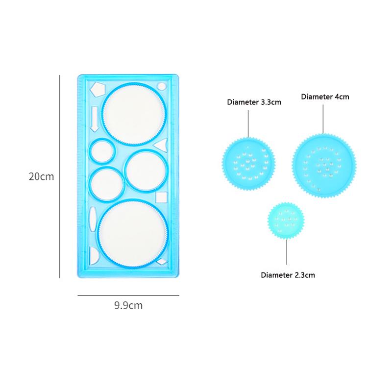 Imaginative Geometry Spirograph Drawing Stencils Collection Painting Template Art Crafts Children Learning Toy Variety of Flowers Ruler