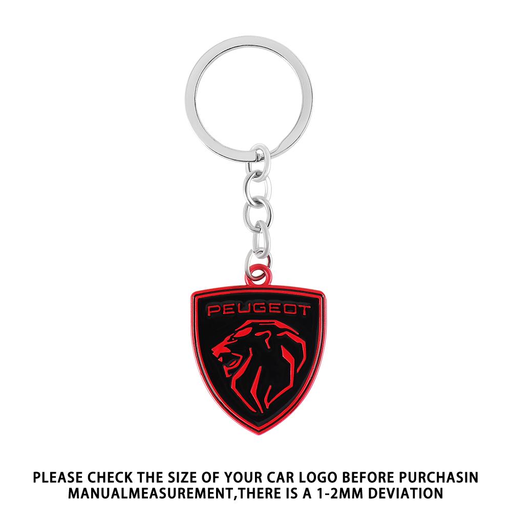 2026 Het Bilklistermärke 3D Metall Lejon Nyckelring Bilnyckelring Tillbehör För Peugeot 207 3008 206 208 308 307 407 508 2008 5008 10