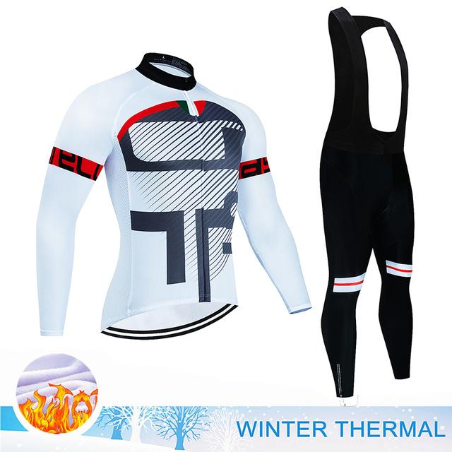 Zimní teplý fleecový dres 2023 Závodní cyklistický dres Mountian Cyklistický dres Mountian Ropa Ciclismo Odolný proti chladu