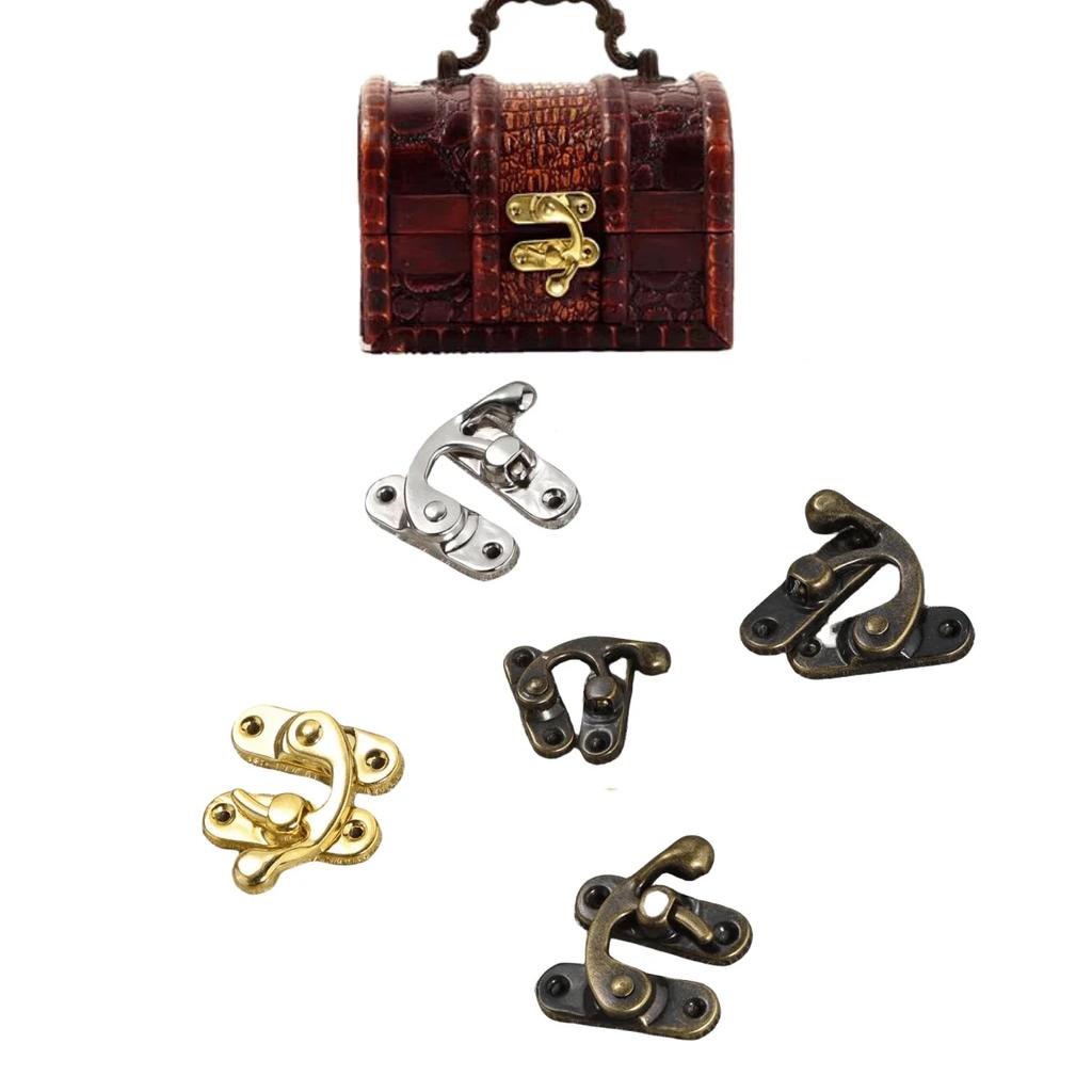 30 Stück Antik-Bronze-Boxen Riegel Eisen-Schloss-Fangriegel Für Schmuckschatulle Box Koffer Schnalle Clip Verschluss Holzbox Beschläge