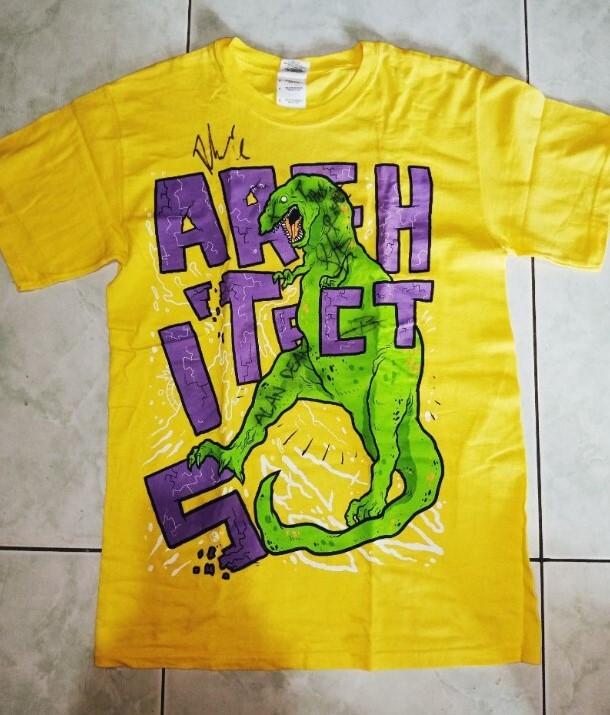 SALE Remake ARCHITECTS band shirt a.dino 1, unisex adult t-shrit, 2 sided shirt Unisex T-Shirt M