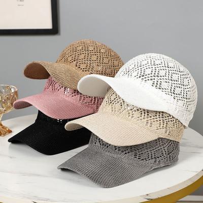 Hat Women's Summer Sun Hat Women's Hat Breathable Mesh Sun Cap Mesh Baseball Cap Women