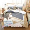 Anime As The Moon So Beautiful Bedding Set 3D Printed Suitable For Bedroom Duvet Cover Set With Pillowcases Kids Home Textile