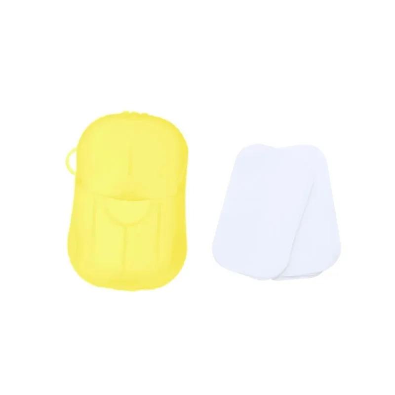 1/6Pcs Portable Soap Paper Disposable Travel Case Mini Cleaning Soaps for Washing Cleaning Hand for Outdoor Camping Hiking