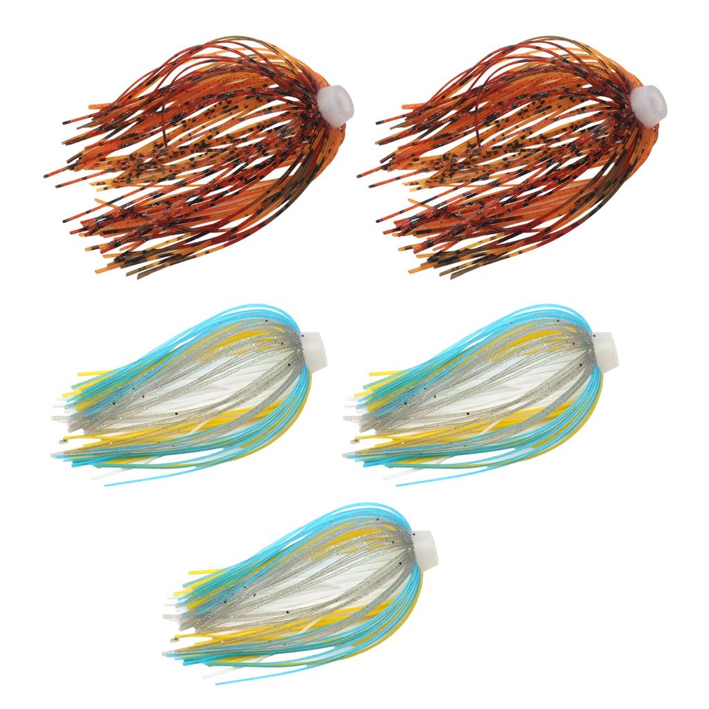 5 sztuk Przynęty Jigowe Woblery Spinnerbait Spódniczki 88 Nitek Silikonowe Spódniczki do Jiga Miękkie Spódniczki Parasolowe Akcesoria do Wędkowania