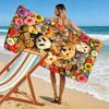 Floral Animals Print Beach Towel, Large Soft Quick Dry Towel for Beach Camping Swimming