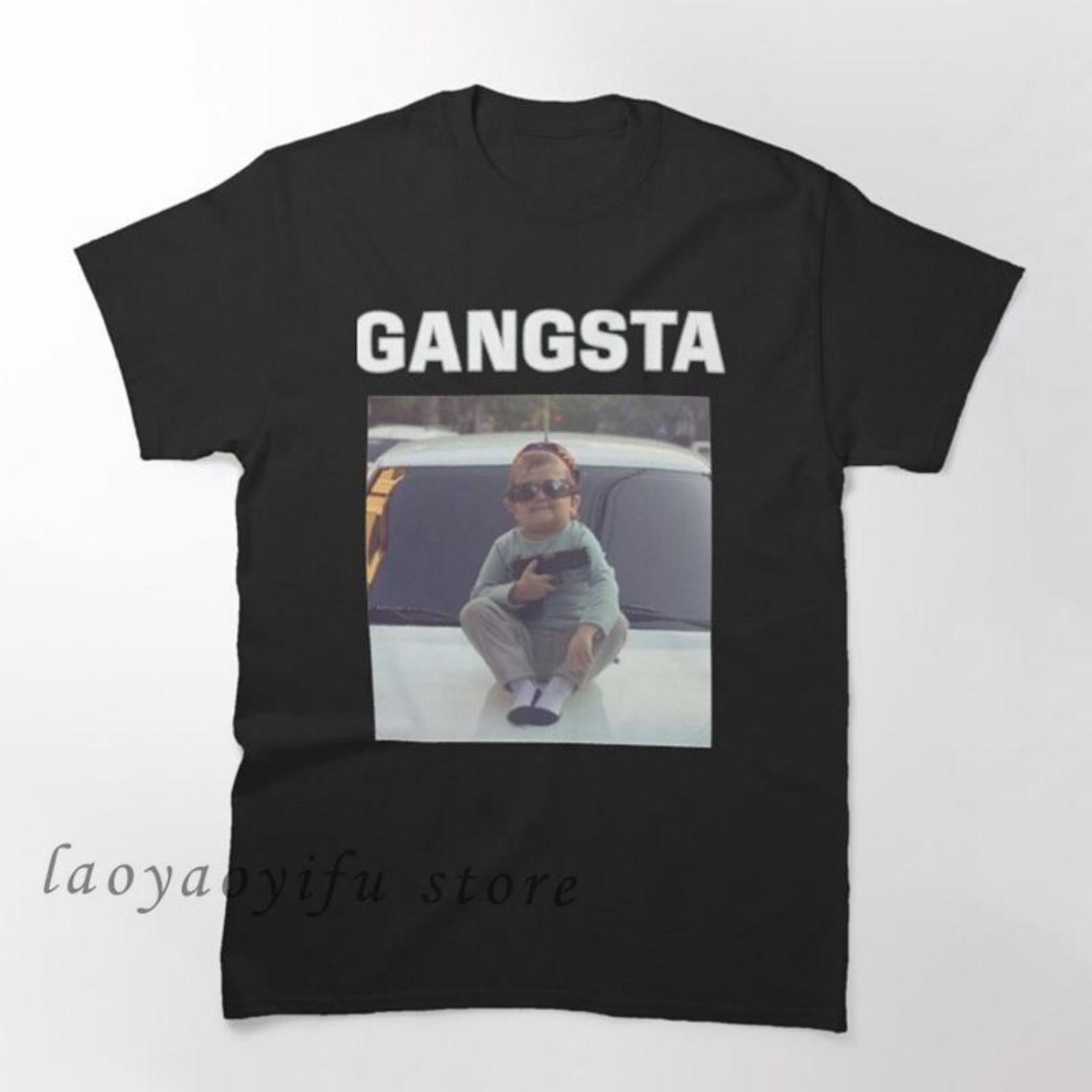 

Classic Hasbulla Fighting Meme TShirt Mini Khabib Blogger Top Funny Graphic T Shirts Unisex Polyester Tee Kawaii Clothing Custom XXXXXL чорний