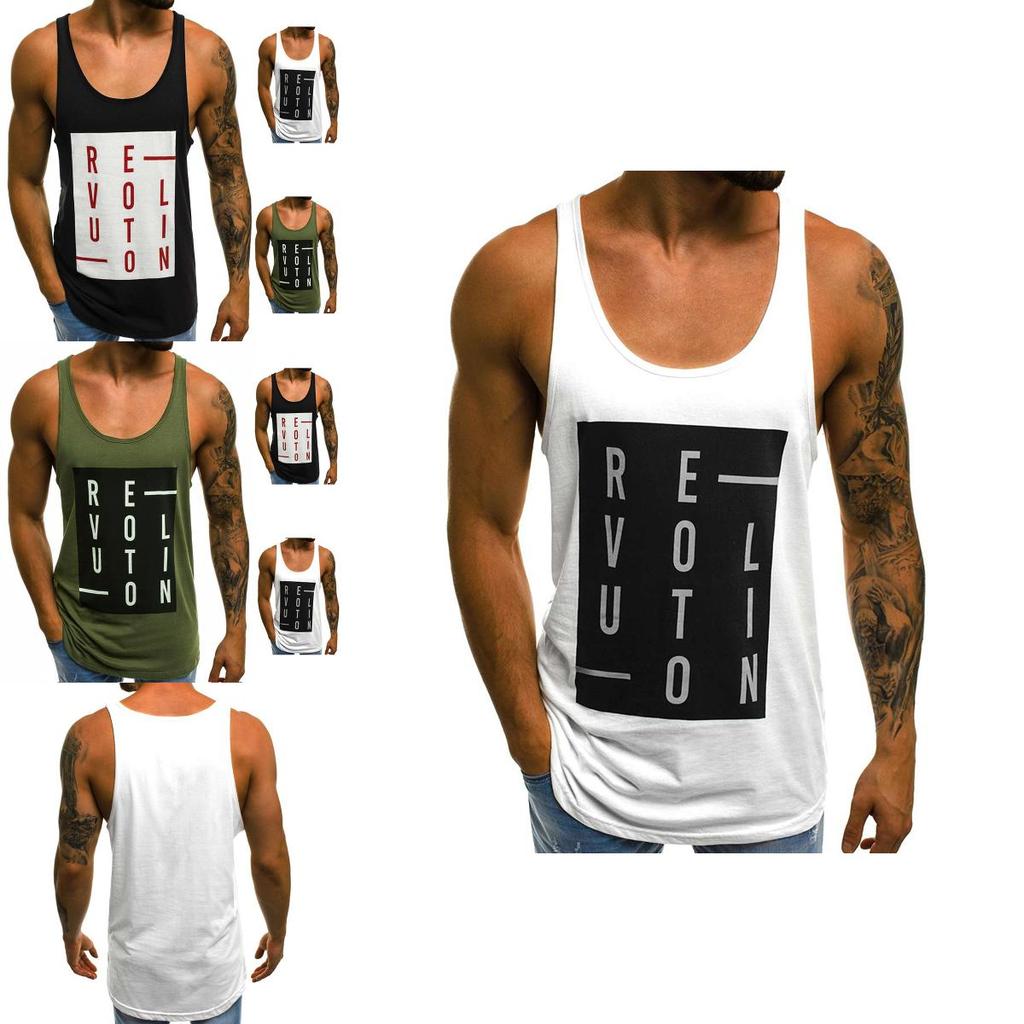 Premium Men's Casual Sleeveless Tank Tops With Square Neck Sports Undershirt