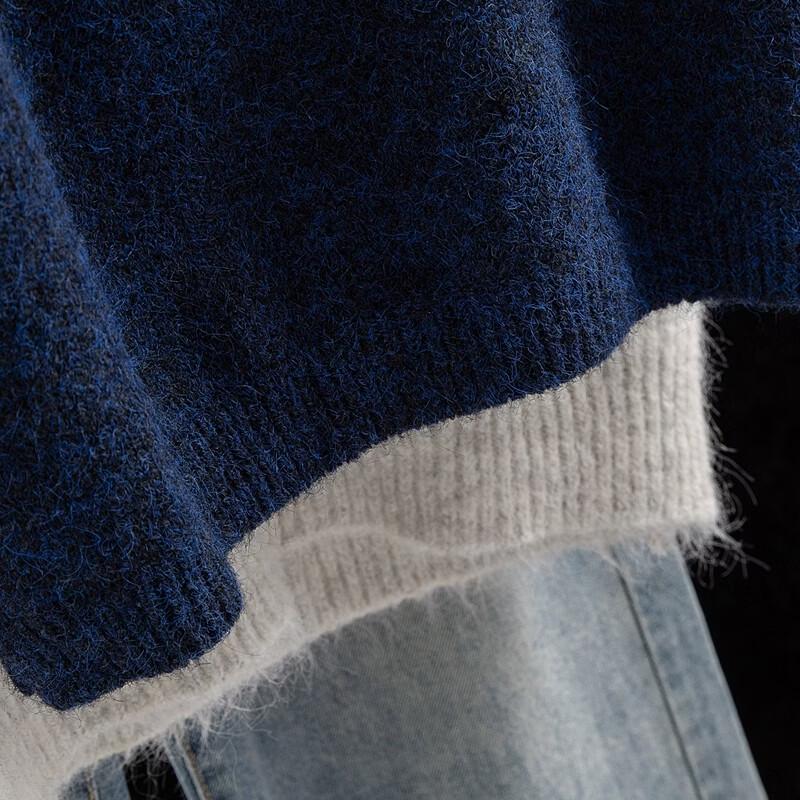 Sibaish Women's Wool Blend Round Neck Knit Vest