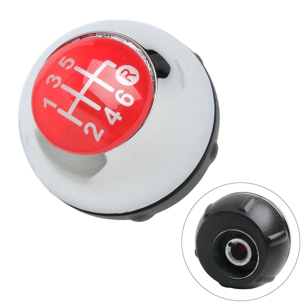 Plastic Knob Manual Gear Shifter Knob Vehicle Customization Speed Number 6 R Material Plastic Mounting Hole 10mm