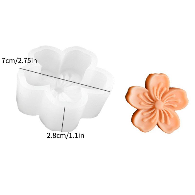 

DIY Flower Shape Silicone Mold for Handmade Soap Aromatherapy Candle Creative Home Crafting Decoration Mould