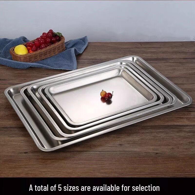 304 Stainless Steel Multi-Purpose Rectangular Serving Plate