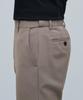 MUSINSA STANDARD Lightweight Relaxed Tapered Hidden Banding Crop Slacks [Dusty Beige]