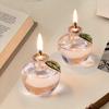 Creative Modern Glass Oil Lamp Refillable Apple Round Glass Lamp Lighting Lantern Lampshade Romantic Home Decor Friend Gift