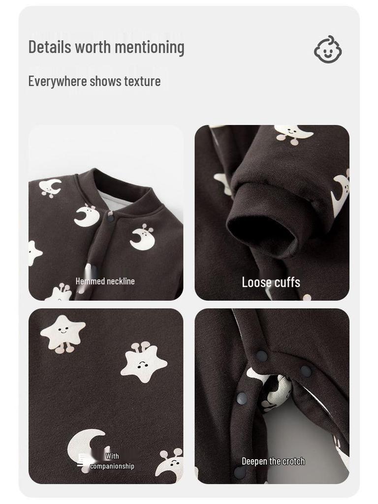 Gesteppter Winter-Body für Neugeborene, Strampler für Baby Jungen & Mädchen