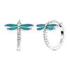 925 Sterling Silver Earrings Women Sparkling Dragonfly Large Hoop Earring For Anniversary Wedding Jewelry GiftsGood Product