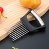 Stainless Steel Onion Cutter Holder Food Slicers Assistant Tomato Onion Slicer Holder Vegetables Cutting Fork Kitchen Gadgets