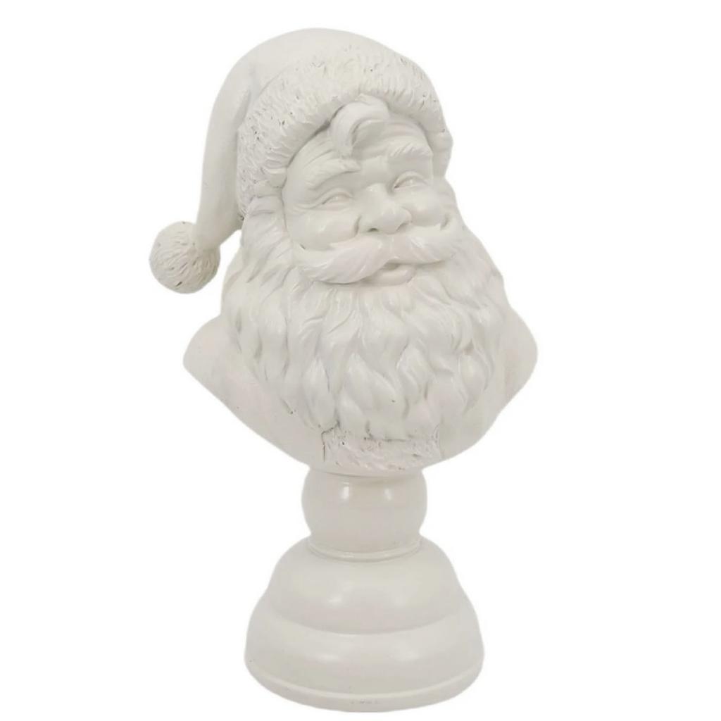 Santa Bust Christmas Tabletop Decoration Santa Figures Decorations Collectible Figurines for Home Dorm Bedroom Apartment
