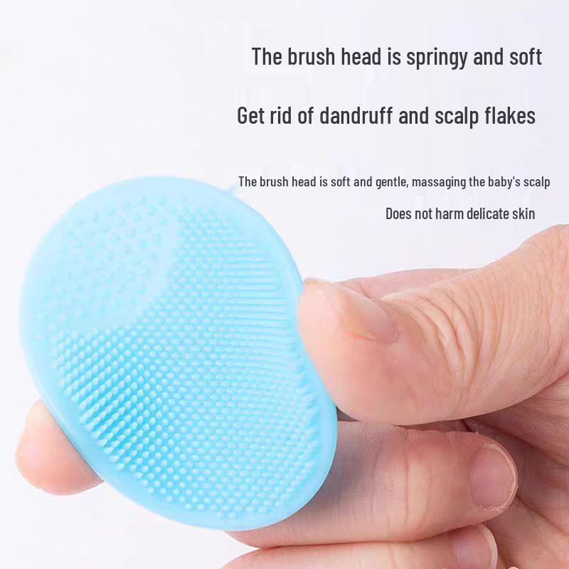 Silicone Facial Cleansing & Hair Washing Brush for Baby & Child - Soft Bristles, Blackhead Removal, Waterproof