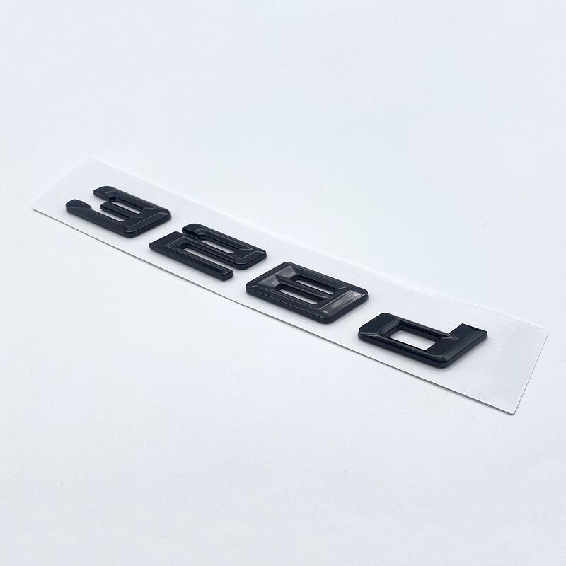 Nová čísla písma Písmena 316d 318d 320d 325d 328d 330d 335d Emblém GT ABS pro BMW řady 3 E90 E46 F30 Logo kufru auta