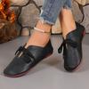 Fashion 2025 New Leather Casual Women's Shoes Retro Flat Shoes Soft Sole Leather Large Size Non-slip Sports Shoes for Women Sneakers
