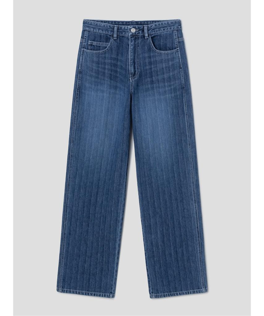 Saendeusaundeu Slub Denim Pants Blue