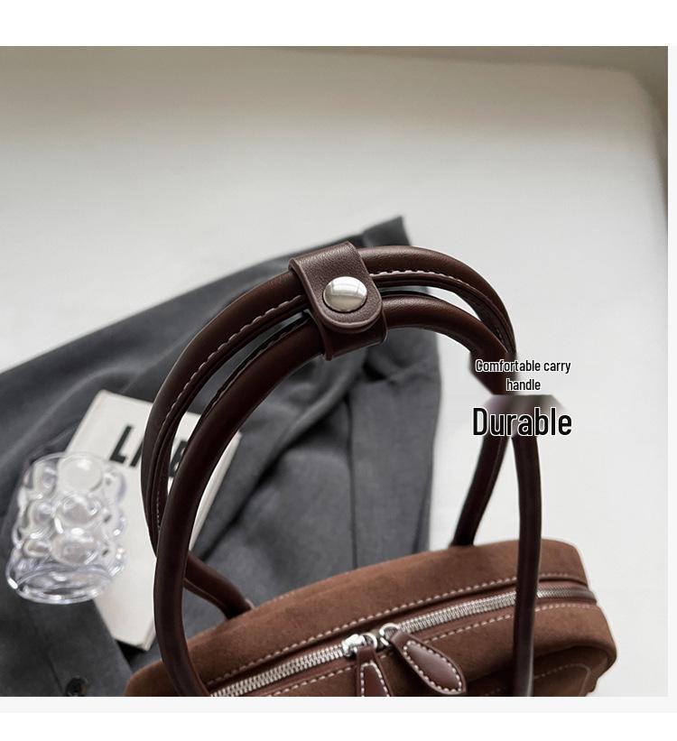 2025 Podzim Zima Retro Semišová Crossbody Taška: Matná módní kabelka pro ženy