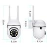 1 pz Fotocamera WiFi da Parete 1080P HD Visione Notturna Hotspot 2.4G Rotazione a 360° Monitor Antifurto Sorveglianza Sicurezza Fotocamera Intelligente per Telefono