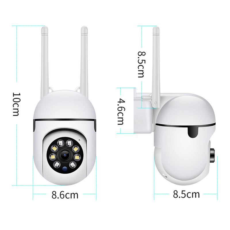 1 pz Fotocamera WiFi da Parete 1080P HD Visione Notturna Hotspot 2.4G Rotazione a 360° Monitor Antifurto Sorveglianza Sicurezza Fotocamera Intelligente per Telefono