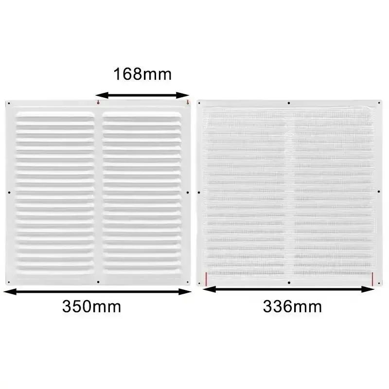 Metal Vent Covers, Square Soffit Ventilation Louvers, Aluminum Alloy Ventilation Grilles With Mesh Vents, Square Vents Tools