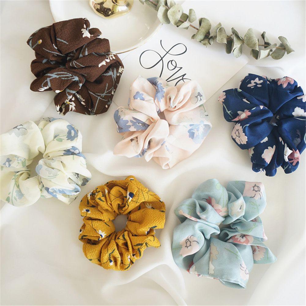 

Cloth Ties Flower Ring Floral Hair Band Elastic Hair Rope Scrunchie Ponytail Holder