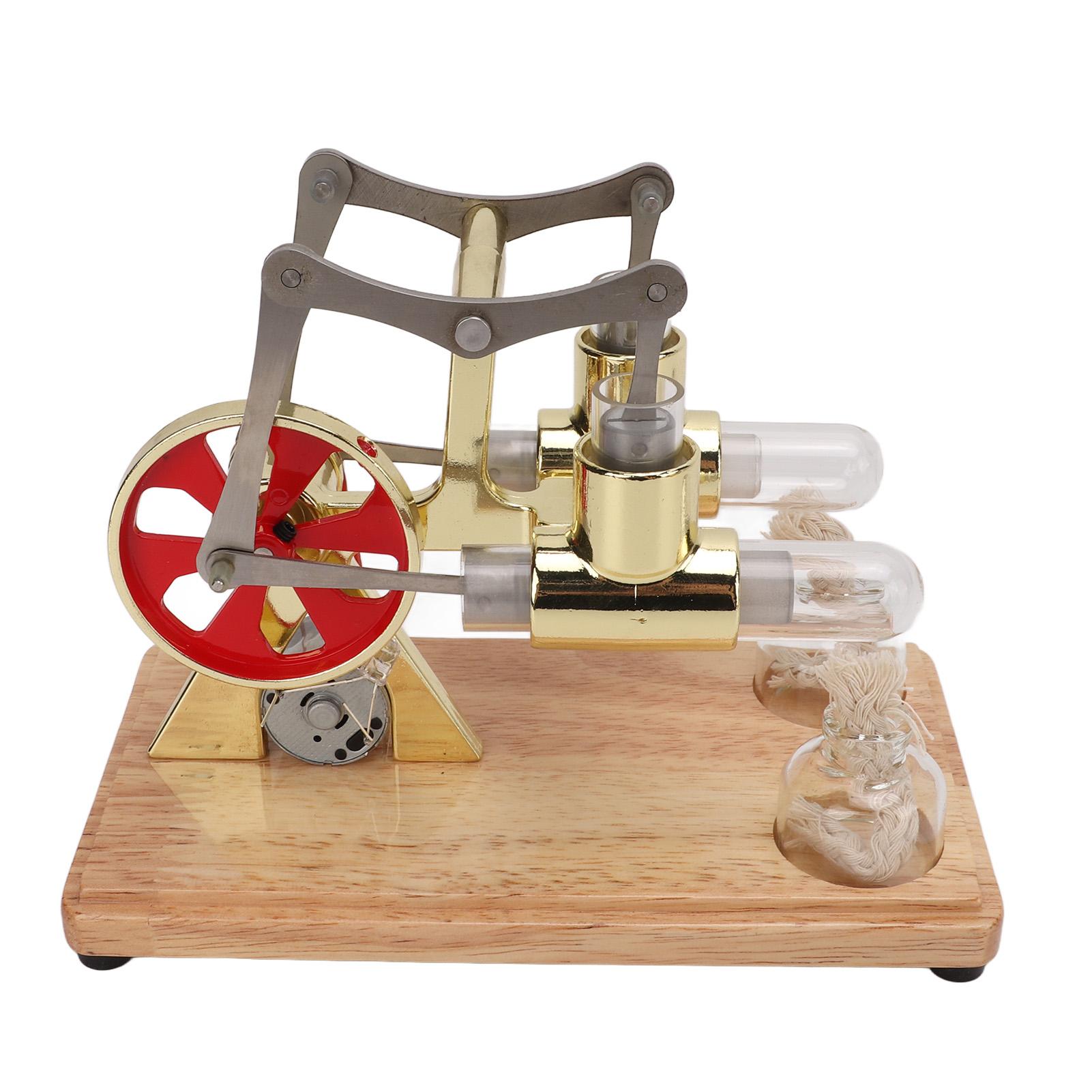 

Stirling Engine Model Scientific Physical Model Golden Two Cylinder Balance Stirling Engine Model Educational Toy
