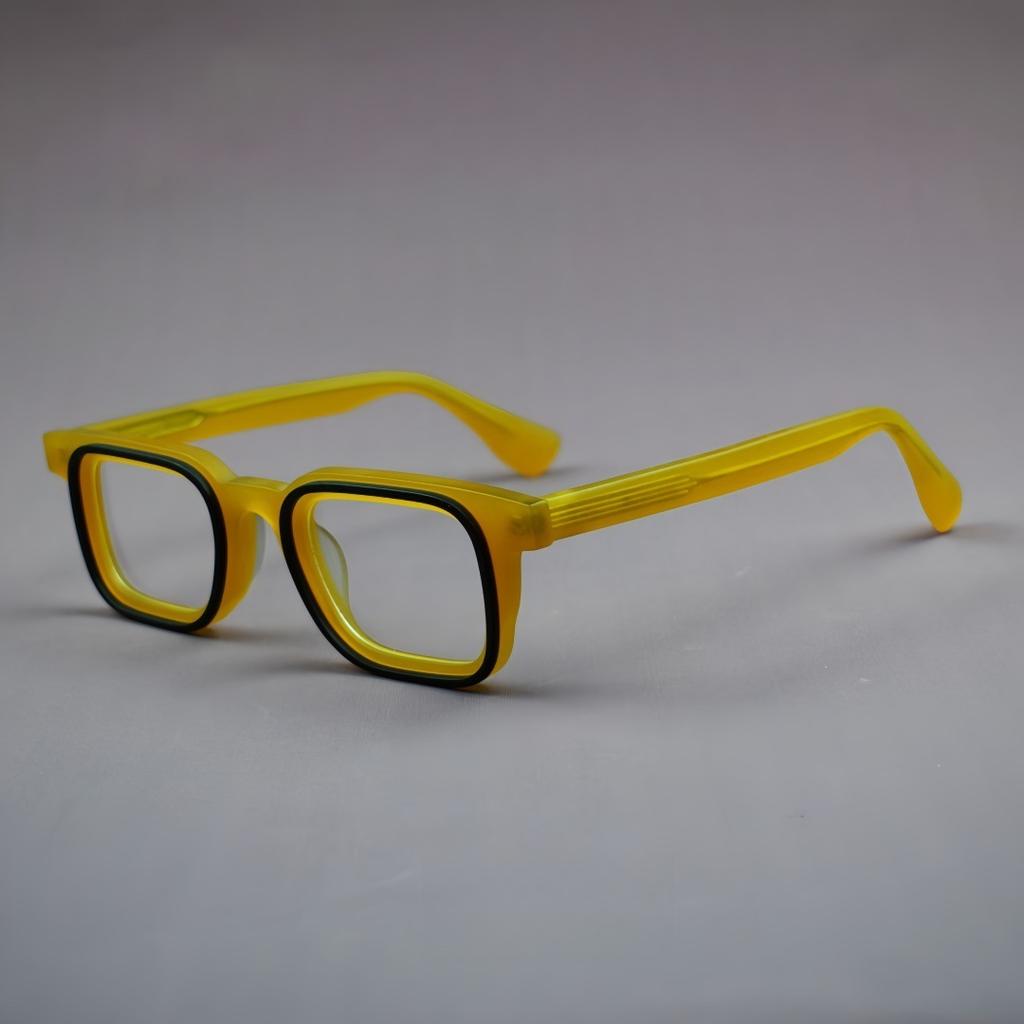 2026 High Quality Acetate Dual-Circle Splicing Glasses Frame Women Optical Eyeglasses Men Anti Blue Light Prescription Eyewear