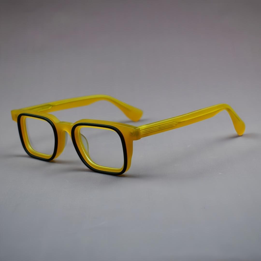

2026 High Quality Acetate Dual-Circle Splicing Glasses Frame Women Optical Eyeglasses Men Anti Blue Light Prescription Eyewear